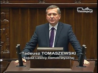 Poseł Tadeusz Tomaszewski - Wystąpienie z dnia 19 lutego 2015 roku.