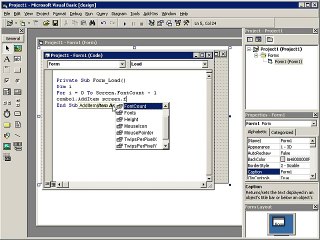 Visual Basic Screen Font