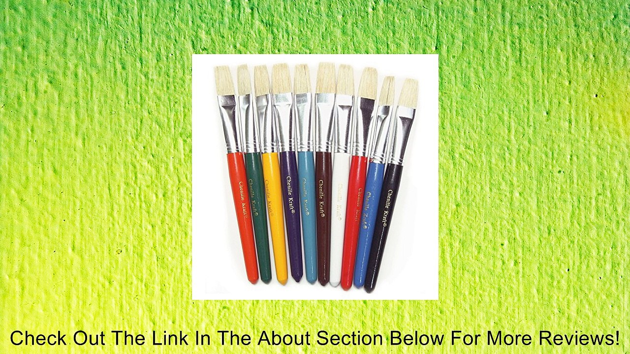 Creativity Street Flat Stubby Brush Set of 10 Review