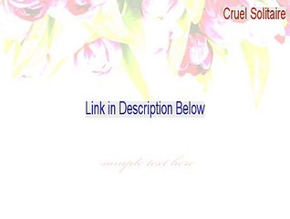 Cruel Solitaire Keygen [Instant Download 2015]