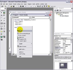 Visual Basic With Command