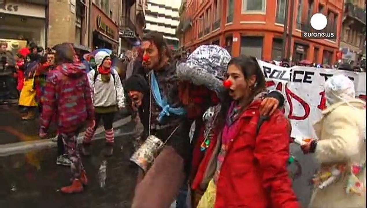 Krawalle bei Demonstrationen in Frankreich