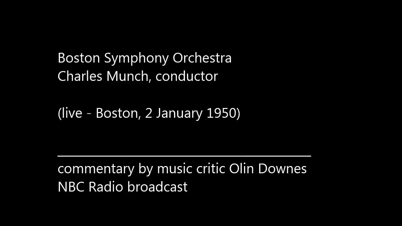 TCHAIKOVSKY Symphony No.6 (III-IV) @ rehearsal - BSO, C.Munch, 1950 *remaster* [HQ]
