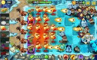 Plants vs Zombies 2  Frostbite Cave Part 2 Icebound Battleground Level 55 Epic Battle!