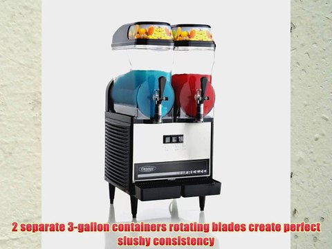 Omega OFS20 Commercial 1/3-Horsepower 710-Watt Granita Machine with 2 3-Gallon Bowls