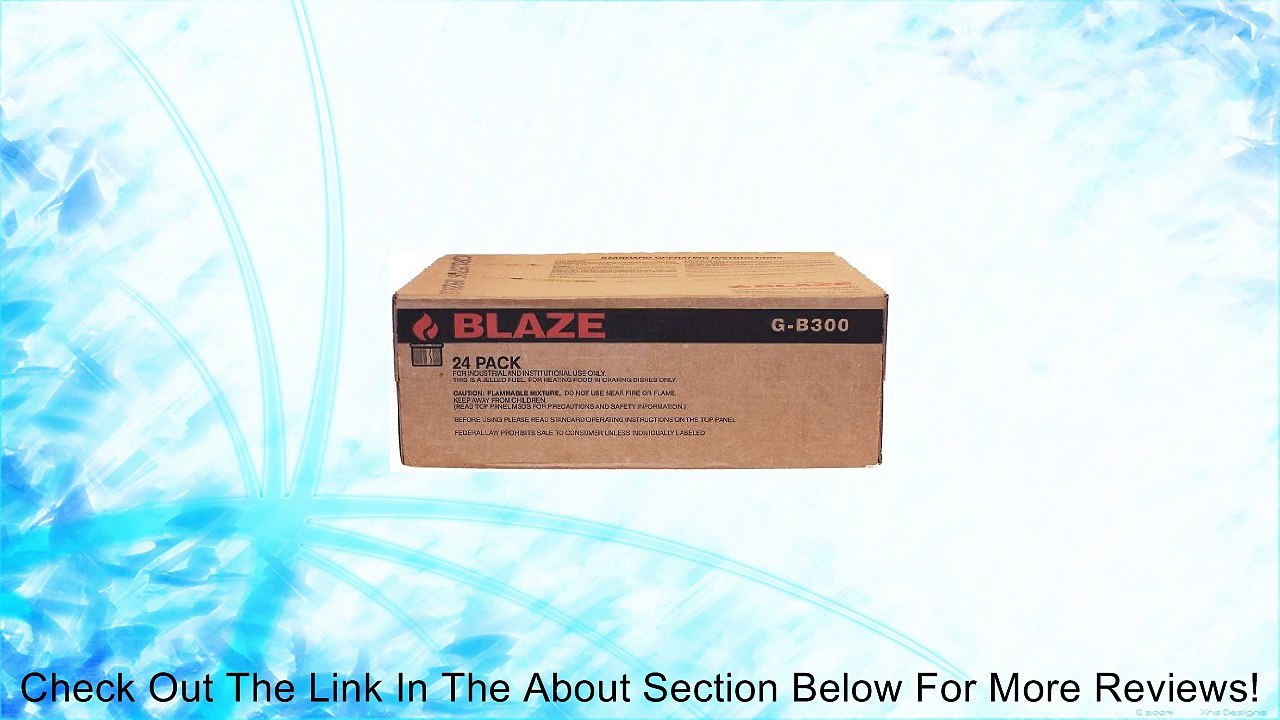 Blaze jelled fuel for heating food in chafing dishes 24 ct Box Review
