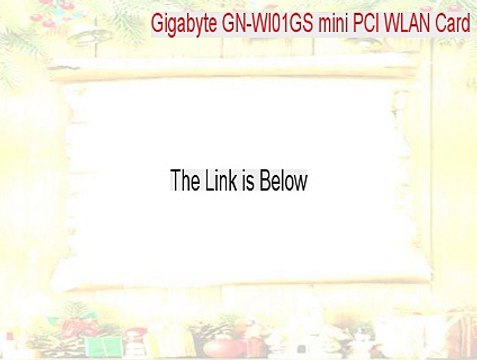 Gigabyte GN-WI01GS mini PCI WLAN Card(Turbo) Free Download [gigabyte gn-wi01gs mini pci wlan card 2015]
