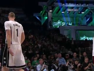 Mason Plumlee Catches and Throws Down Reverse Dunk 2015 Sprite Slam-Dunk Contest