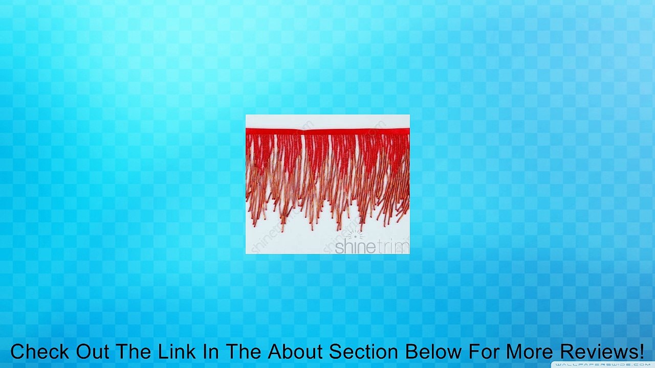 4.75" Variegated Beaded Fringe By Shine Trim - Red Review