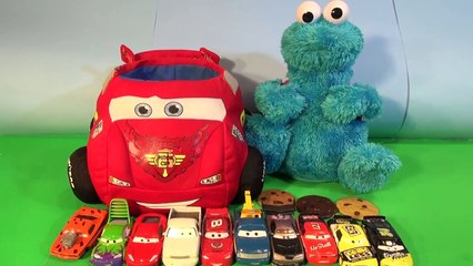 Disney Pixar Cars with Cookie Monster Counting Cars