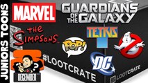 LootCrate Unboxing - December 2014 | Guardians Of The Galaxy, Batman, Ghostbusters, Simpsons, Pop