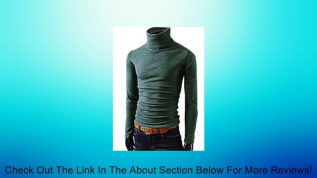 The One Men's Stylish Slim Fit Turtleneck Pullover Warm Plain Sweater SW22 Review