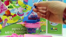 Peppa Pig Mega Dough Set Play Doh Fun Factory Machine Play Dough Treats Cupcakes Toys