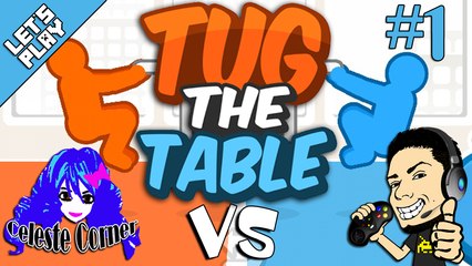 Let's Play Tug The Table Mario VS Luigi Who Will Win? Collab Gameplay
