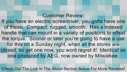 Milwaukee 48-32-2100 OFF-SET Power Screwdriver Head Review