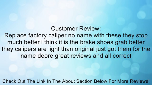 Shimano BR-M590 Deore Bicycle V-Brake (Rear, Black) Review