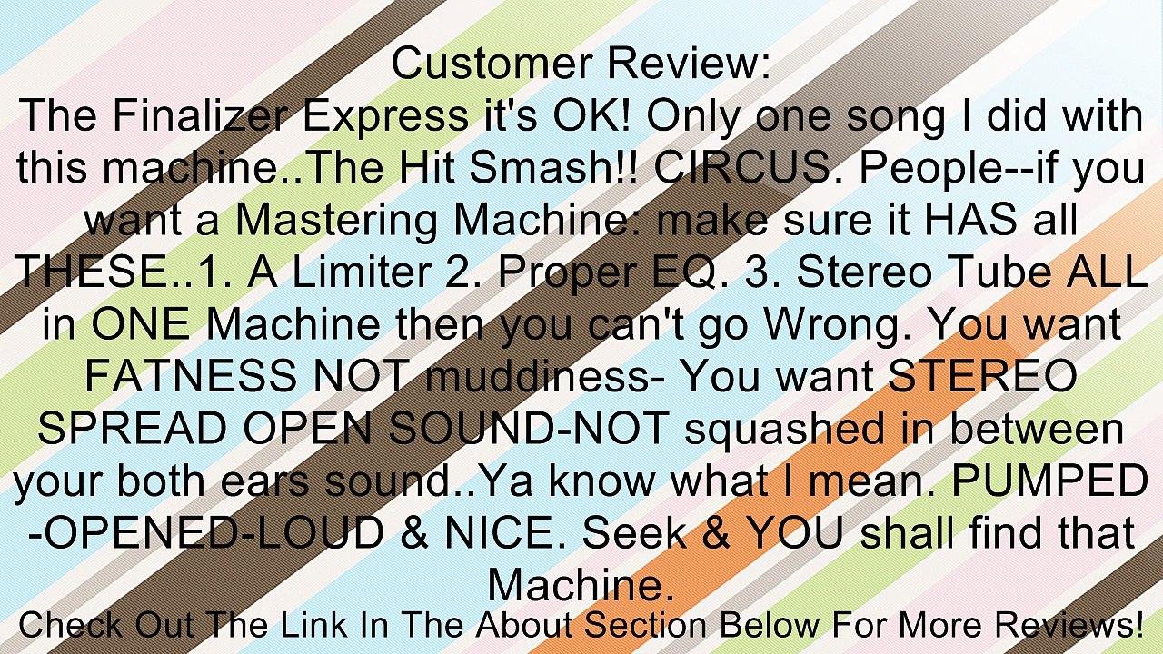 TC Electronic Finalizer Express Review