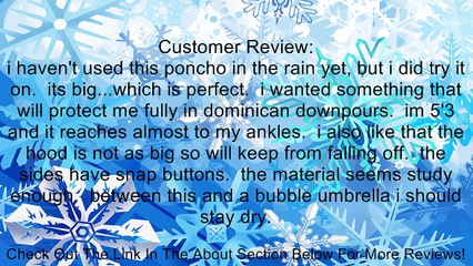 Totes Unisex Rain Poncho Review