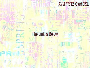 AVM FRITZ Card DSL (WinXP/2000) Keygen [avm fritz card dsl usb]