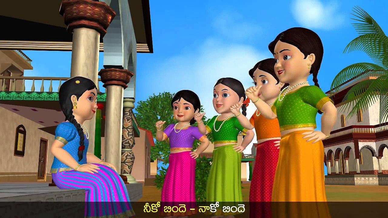 Chenna Patnam Cheruku Mukka - 3D Animation Telugu Rhymes & Songs For Children