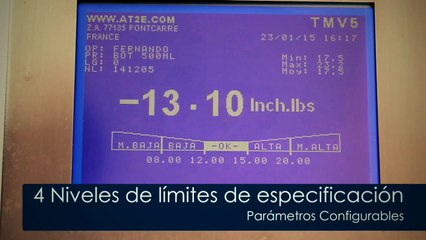 Torquimetro para tapas de botellas y tapones de envases. http://www.boustens.com/torquimetro-tmv5/