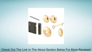 Prime-Line Products E 2437 Vertical Trim Lock Set, Surface Mount, Keyed, Brass Knobs Review