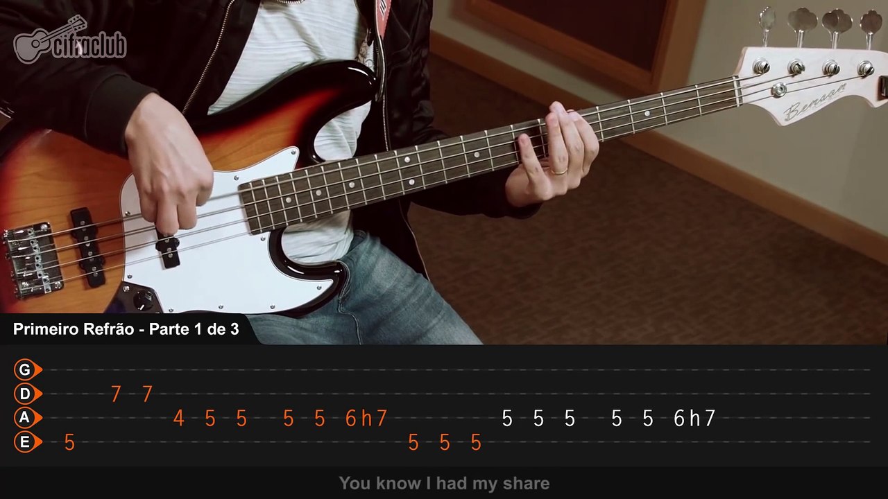 Good Times, Bad Times - Led Zeppelin (bass class - aula de baixo)