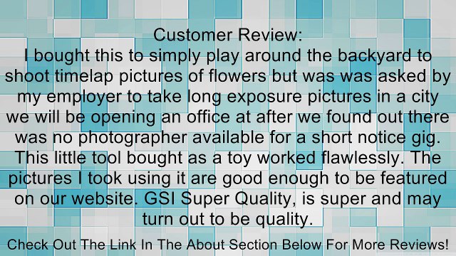 GSI Super Quality Multi-Function Timer Remote Control Shutter for Panasonic DMC-FZ30, DMC-FZ20, DMC-FZ50, DMC-FZ30K, DMC-FZ20K, DMC-FZ50K, DMC-FZ30S, DMC-FZ20S, DMC-FZ50S, LC-1, L1, DIGILUX 2, DIGILUX 3 Cameras, LCD Illuminated Screen, Exceeds the Panason