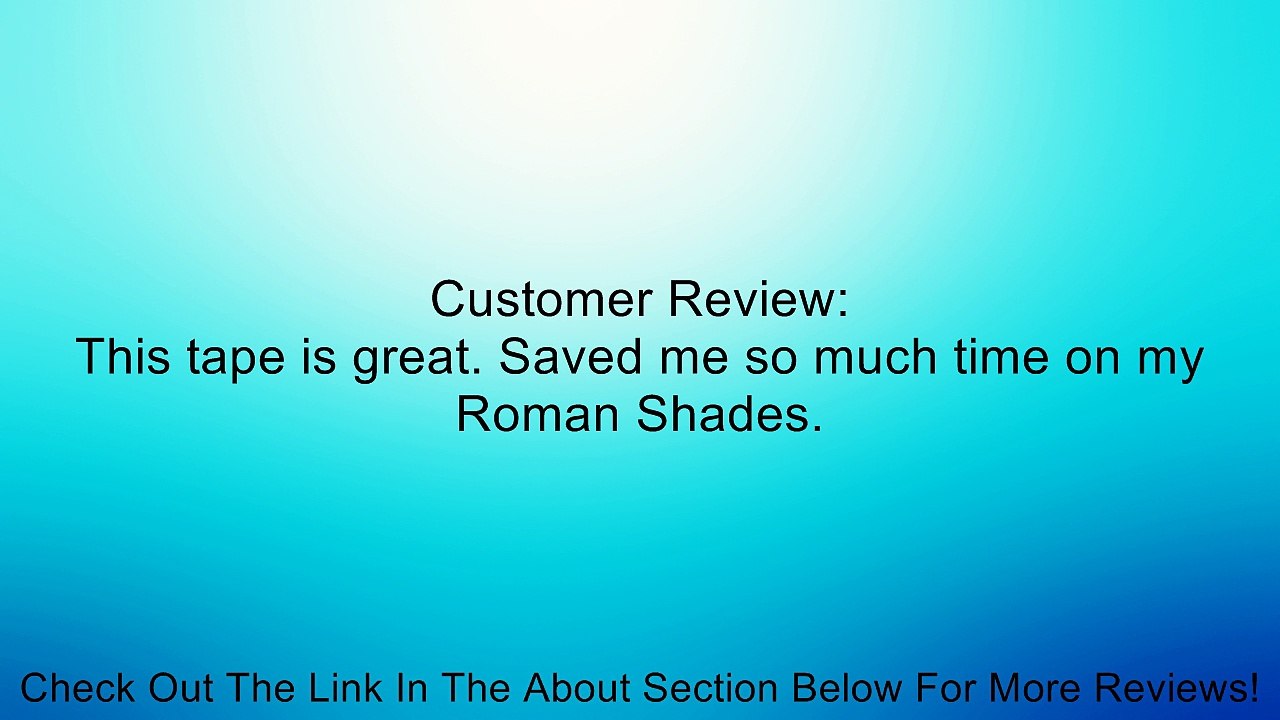 Iron-on Roman Shade Rib Tape 72 yds White Review