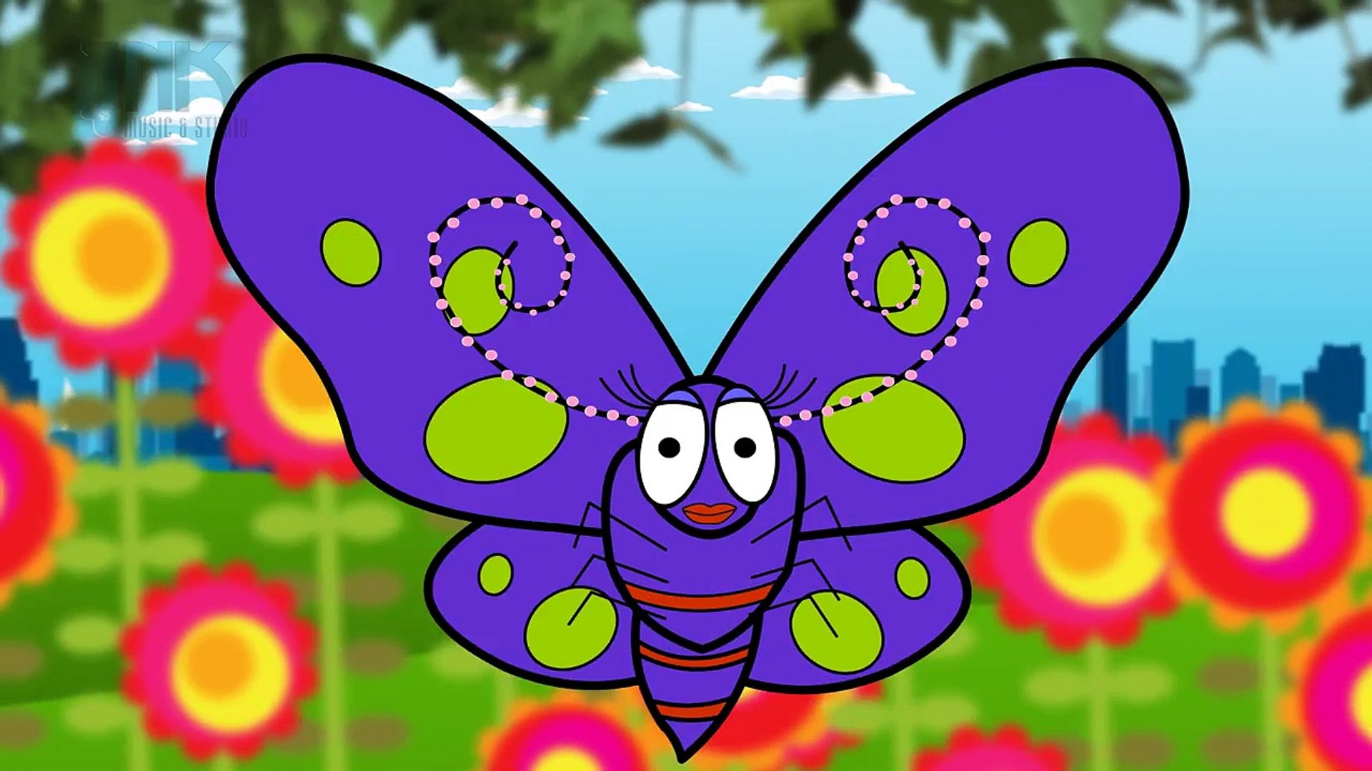 A Pretty Purple Butterfly _ Nursery Rhymes, Children Songs, Kids Song _  Kindergarten - video Dailymotion