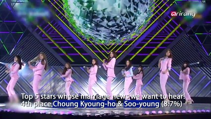 TOP 5 STARS WHOSE MARRIAGE NEWS YOU WANT TO HEAR 결혼 소식을 들려줬으면 하는 공개 커플