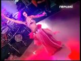 Belly Dance Darbuka on TV with Amira Abdi  live رقص بلدى