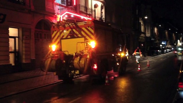 Cambrai : Les pompiers en plein exercice incendie