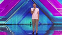 Jay James sings Coldplay's Fix You   Arena Auditions Wk 1   The X Factor UK 2014