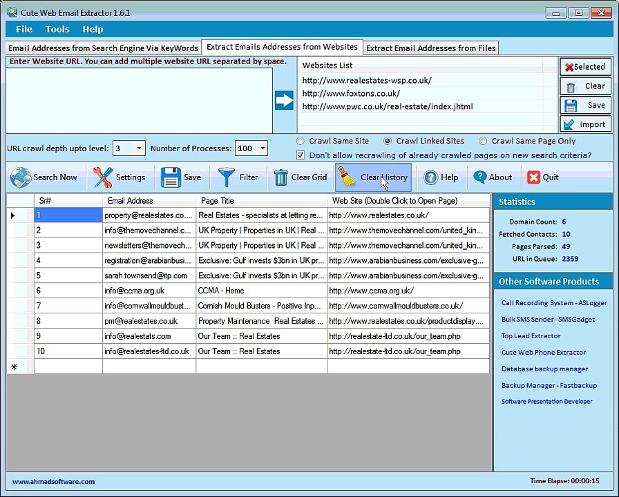 Cute Web Email Extractor 1.6.1