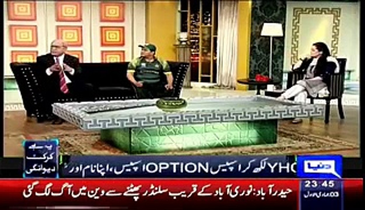 Azizi As Najam Sethi- Excellent Chitrol of Najam Sethi By Azizi & Junaid Saleem