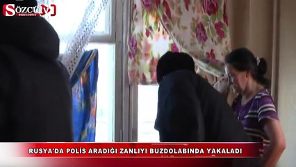 Polis buzdolabında yakaladı!