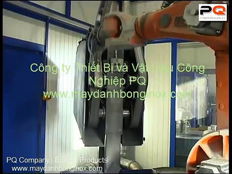 Máy đánh bóng rô bốt tự động đánh bóng. Trong quá trình gia công sản phẩm inox với số lượng  lớn, những máy công cụ cầm tay chưa đáp ứng được tiến độ công việc và năng suất cho ra nhiều sản phẩm. Đối với những công ty nước ngoài như Nhật Bản và Châu Âu