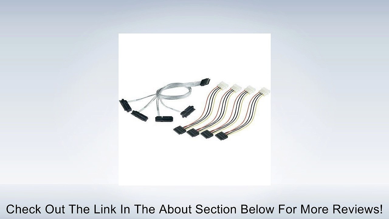 Adaptec Mini SAS to 4 x SATA Fan-out Cable with SFF-8448 Sideband Signals - 3.28ft Review
