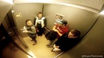 Air Horn In The Elevator PRANK - Funny Pranking Video 2014