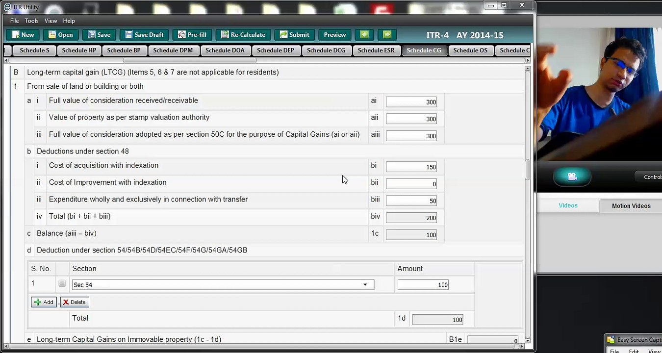 1044( Income tax ) How to quantify capital gain exemption during scrutiny assessment (Live)