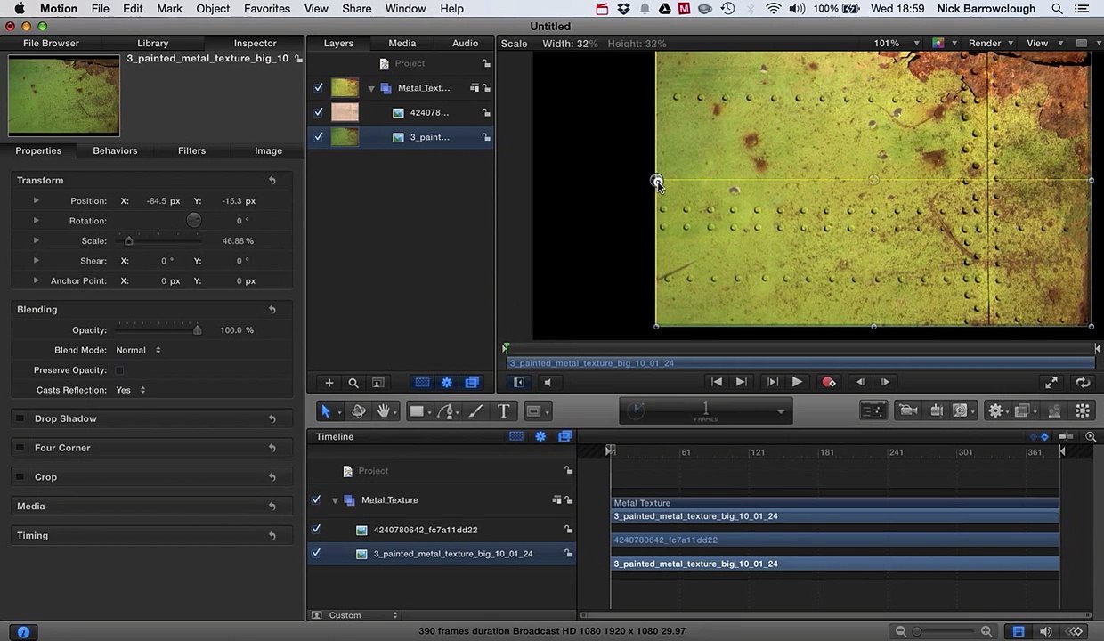 Motion 5 - Blending textures tutorial