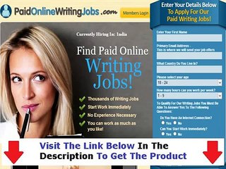 Télécharger la video: Paid Online Writing Jobs Bonus Bonus + Discount