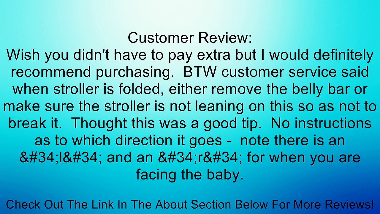 Baby Jogger Adjustable Belly Bar Review