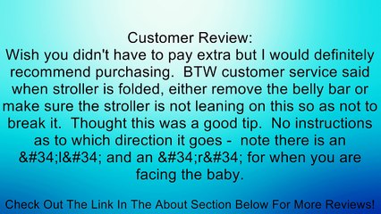 Baby Jogger Adjustable Belly Bar Review