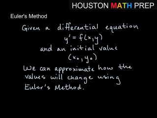 Euler's Method for Numerical Solutions
