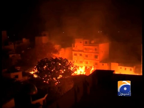 Karachi Timber Market Fire