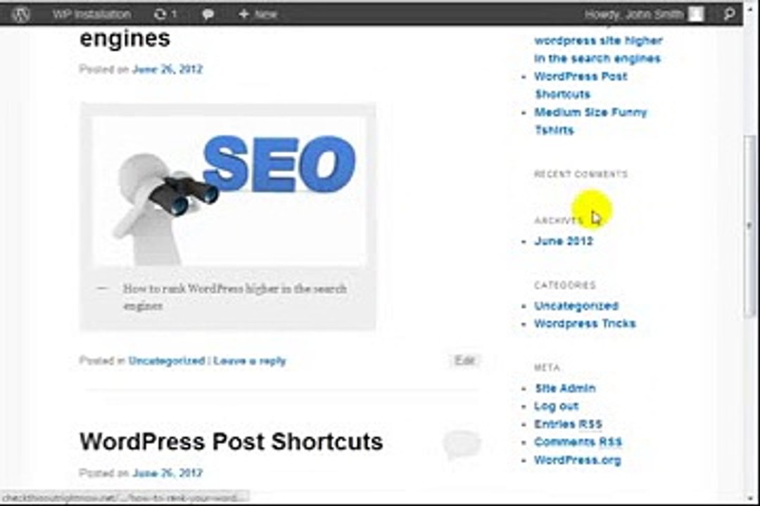 WordPress Tutorial For Beginners Part 16 - How To Use WordPress Widgets