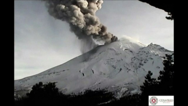 Le Popocatepetl crache des cendres sur 3,5 km au Mexique