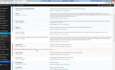 Wordpress Tutorial Plugins
